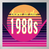 1980生まれ年代、ミレニアル世代、X世代、誕生年 ポスター (正面)