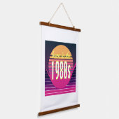 1980生まれ年代、ミレニアル世代、X世代、誕生年 吊り下げ型タペストリー (傾斜あり)