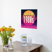 1980生まれ年代、ミレニアル世代、X世代、誕生年 箔ポスター (レイダウン (キッチン))