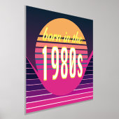 1980生まれ年代、ミレニアル世代、X世代、誕生年 箔ポスター (レイダウン)