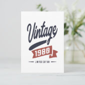 1980生まれ年誕生日 出欠カード (スタンド正面)