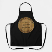 1980生まれ年12月のヴィンテージ誕生日 エプロン (正面)