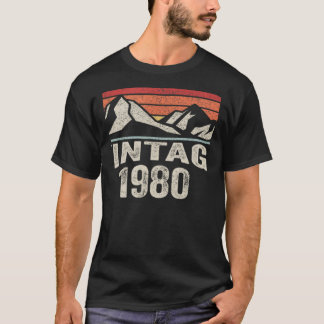 1980生まれ年42誕生日42歳のヴィンテージ Tシャツ