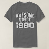 1980生まれ年 Tシャツ (デザイン正面)