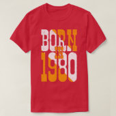 1980生まれ年 Tシャツ (デザイン正面)