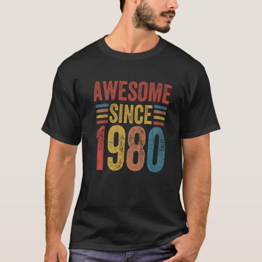 1980素晴らし年のヴィンテージスタイル生まれ以来 Tシャツ (正面)