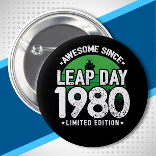1980素晴らし年以降 – うるう日うるう年誕生日 缶バッジ