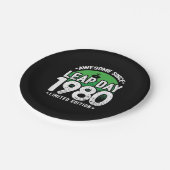 1980素晴らし年閏年日以後2月29誕生日 ペーパープレート (アングル)