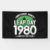 1980素晴らし年閏年日以後2月29誕生日 横断幕 (横)