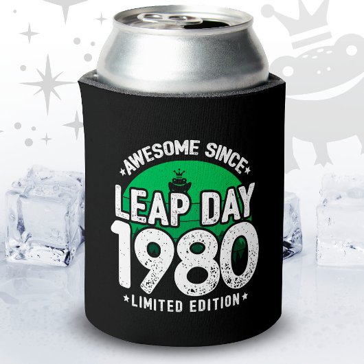 1980素晴らし年閏年日以後2月29誕生日 缶クーラー