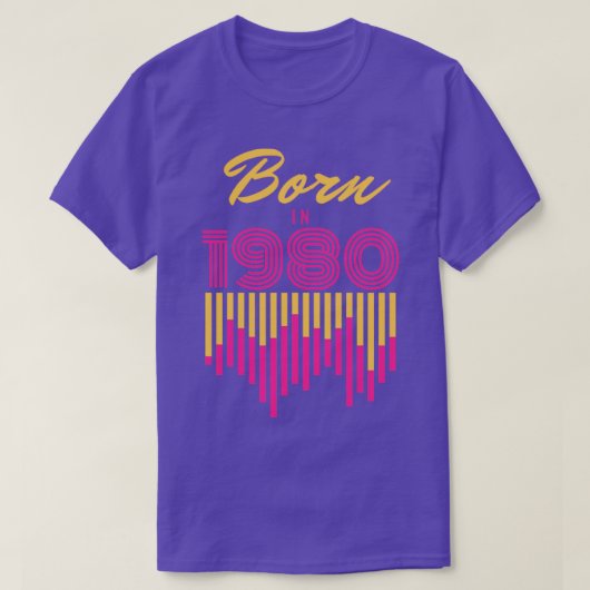 19803生まれ年 Tシャツ (デザイン正面)