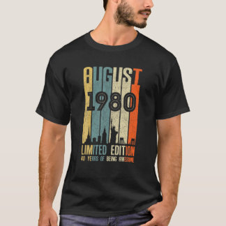 1980 威厳がある T 40歳1980年誕生日ギフト Tシャツ