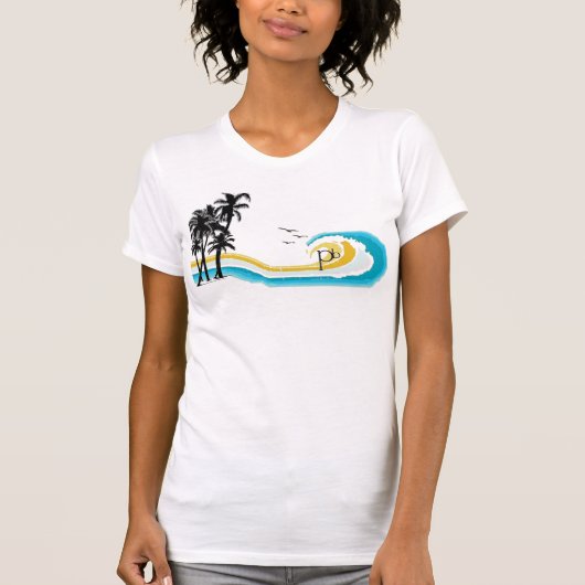 1980MauiPalm木T Tシャツ (正面)