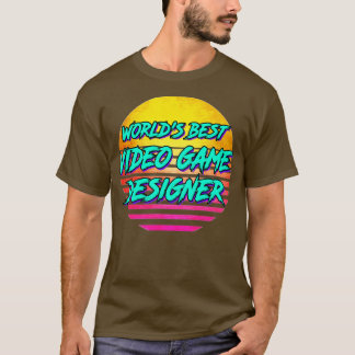 1980sレトロビデオゲームデザイナーギフト tシャツ