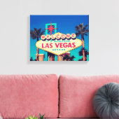 1980sレトロWelcome to Fabulous Las Vegas sign キャンバスプリント (インサイチュ (リビング))