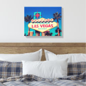 1980sレトロWelcome to Fabulous Las Vegas sign キャンバスプリント (インサイチュ (寝室))