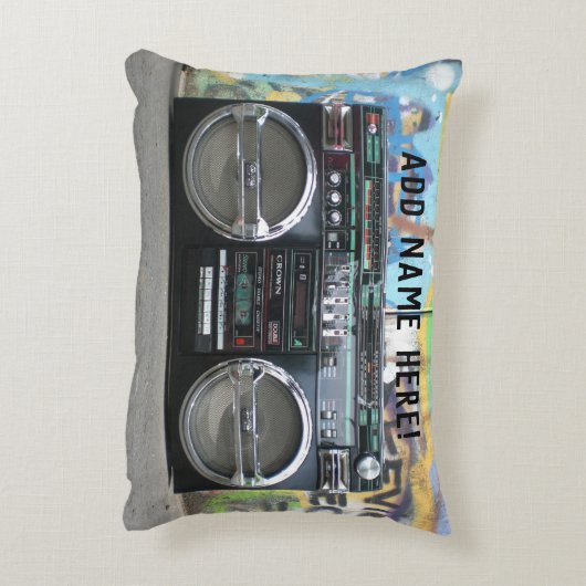 1980s Boomboxステレオカセット80編集名 アクセントクッション (裏面(縦))