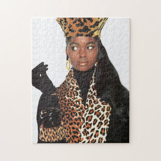 1980s Fashion Leopard Print Jigsaw Puzzle ジグソーパズル (縦)