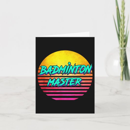 1980s Retro Badminton Master  カード (正面)