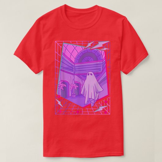 1980s Vaporwave Ghost Sheet Ghost Aesthetic Retro  Tシャツ (デザイン正面)