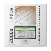 「1980s vs 2000s会計」セラミックタイル タイル (正面)