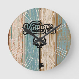 1981ヴィンテージアクリル製壁時計 ラウンド壁時計