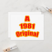 1981元の赤 カード (正面/裏面インサイチュ)