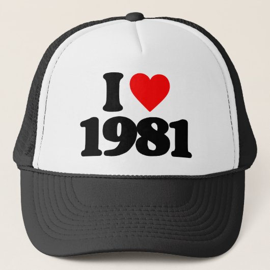 1981年が大好き キャップ (正面)