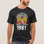 1981年のワイン素晴らしの生まれ41レトロと似た Tシャツ (正面)
