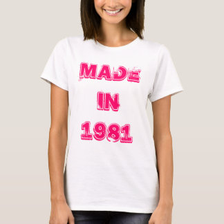 1981年のTシャツで作られる Tシャツ