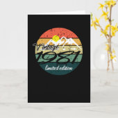 1981年ヴィンテージ誕生日 カード (黄色い花)