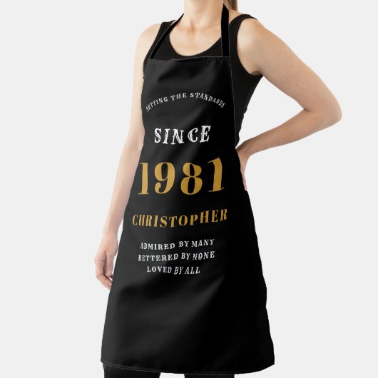 1981年生まれ黒金ゴールドマンズ エプロン (インサイチュ)