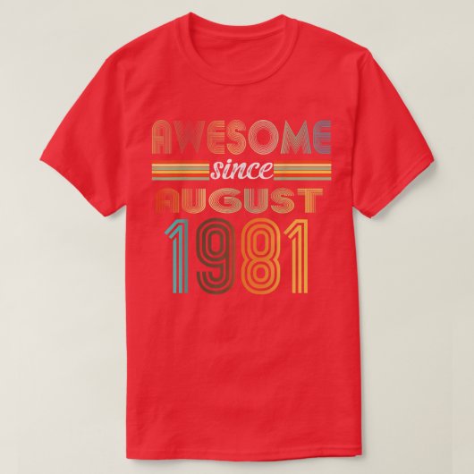 1981年素晴らし生田威厳がある41歳 Tシャツ (デザイン正面)