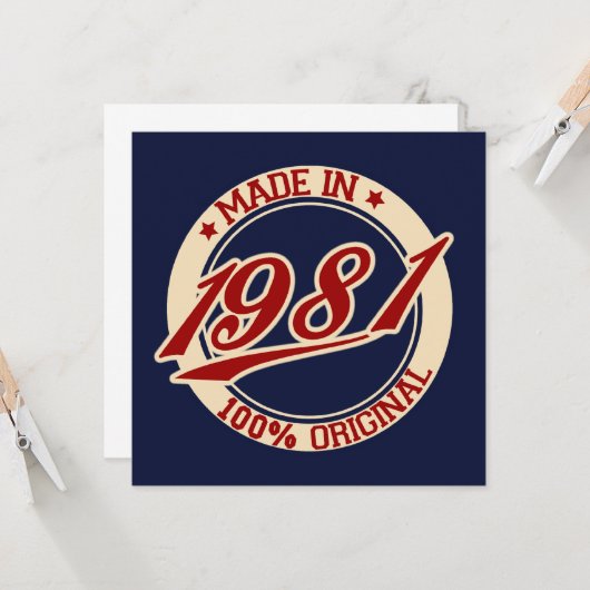 1981年製 カード (正面/裏面インサイチュ)