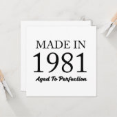 1981年製 カード (正面/裏面インサイチュ)