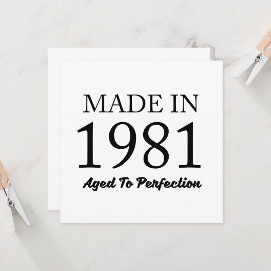 1981年製 カード (正面/裏面インサイチュ)