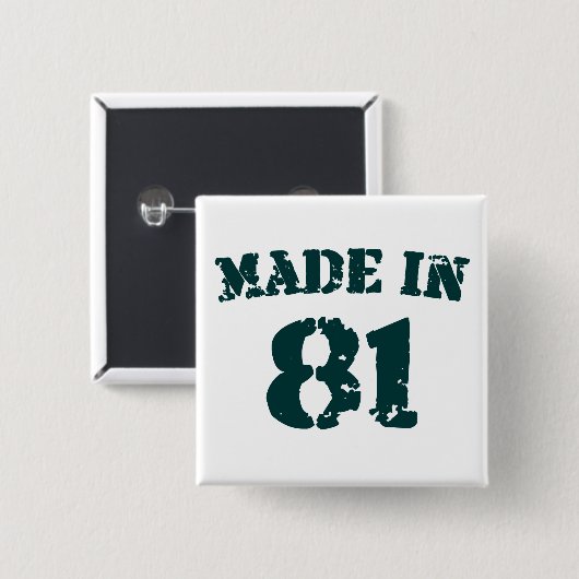 1981年製 缶バッジ (正面&裏面)