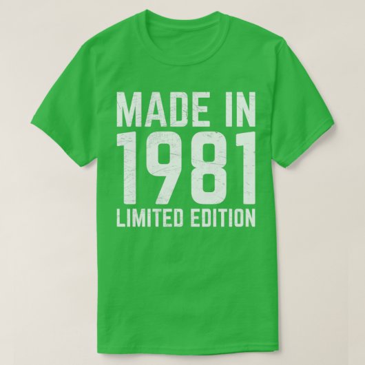 1981年製 Tシャツ (デザイン正面)