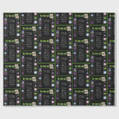 1981年誕生日トリビア ラッピングペーパー (フラット)