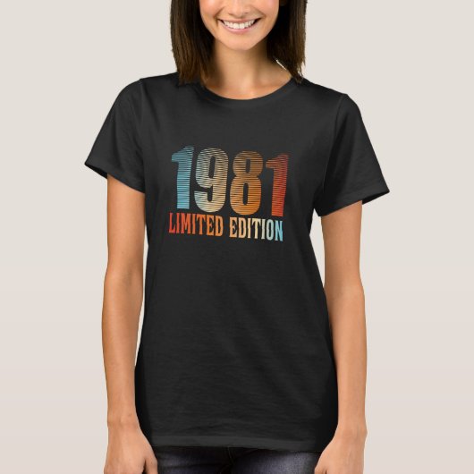 1981年誕生日記念限定復古デザイン Tシャツ (正面)