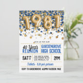 1981年高等学校大学懇親会 招待状 (スタンド正面)