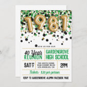 1981年高等学校大学懇親会 招待状 (正面/裏面)