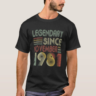 1981年11月から伝説の40日間の装飾 Tシャツ