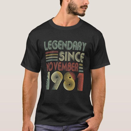 1981年11月から伝説の40日間の装飾 Tシャツ (正面)