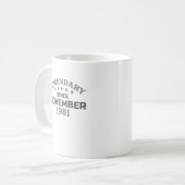 1981年11月以来39誕生日伝説的生まれI コーヒーマグカップ (正面左)