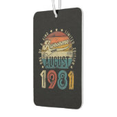 1981年41歳41歳の誕生日威厳があるヴィンテージ カーエアーフレッシュナー (左)