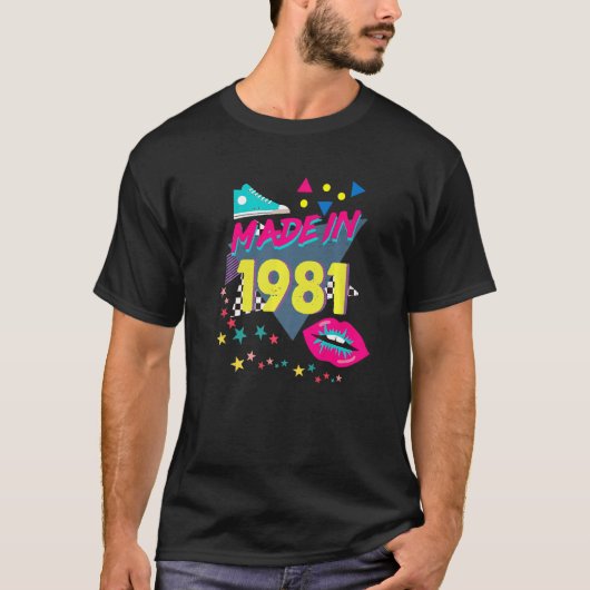 1981年41誕生日80s 90s 1990s 1980s Nos Tシャツ (正面)