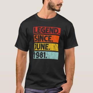 1981年6月以来41誕生日伝説41歳 Tシャツ
