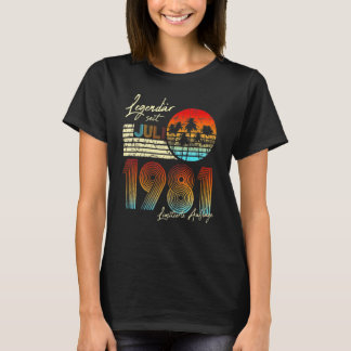 1981年7月から伝説的な40歳の誕生日ヴィンテージ Tシャツ