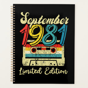 1981年9月ハッピーバースデー40日 プランナー手帳